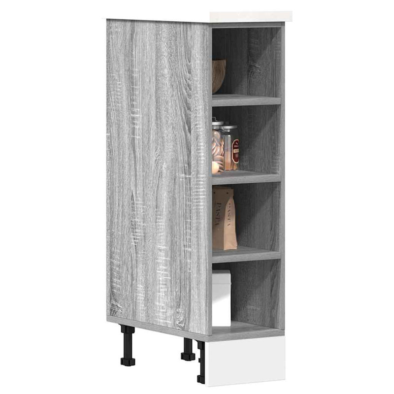 Stamatis Bottom Cabinet Riga 20x44.5x81.5 cm Engineered Wood, Grey Sonoma