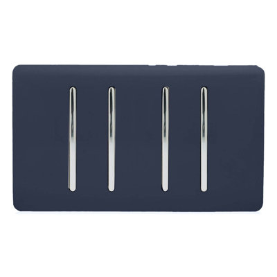 Trendi Switch 4 Gang Light Switch (2x 1 or 2 Way & 2 x Intermediate)