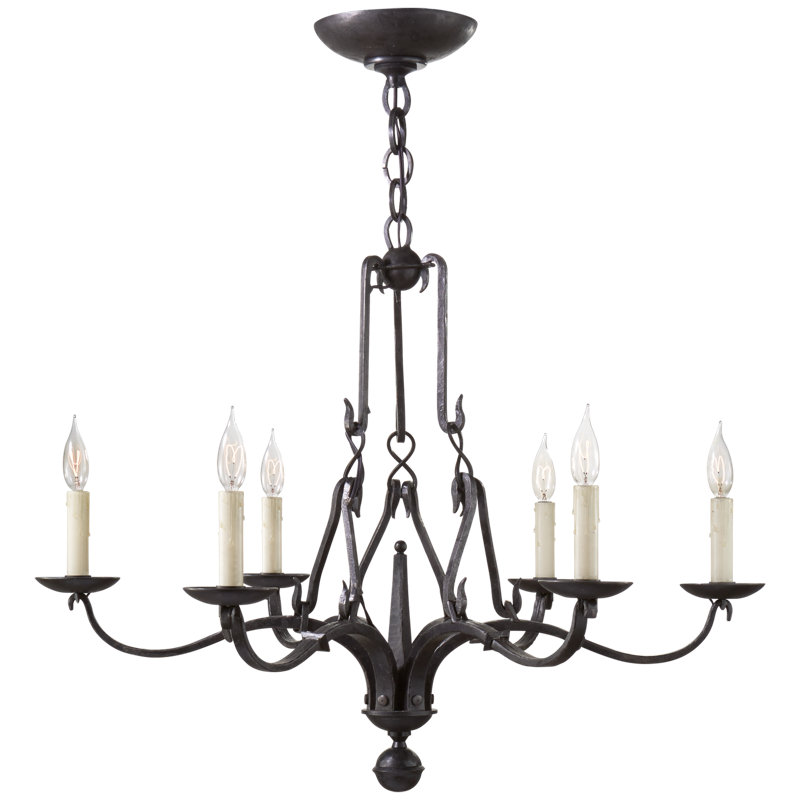 Ralph Lauren Allegra 6 - Light Chandelier, 26.25" H x 33.25" W x 33.25" D