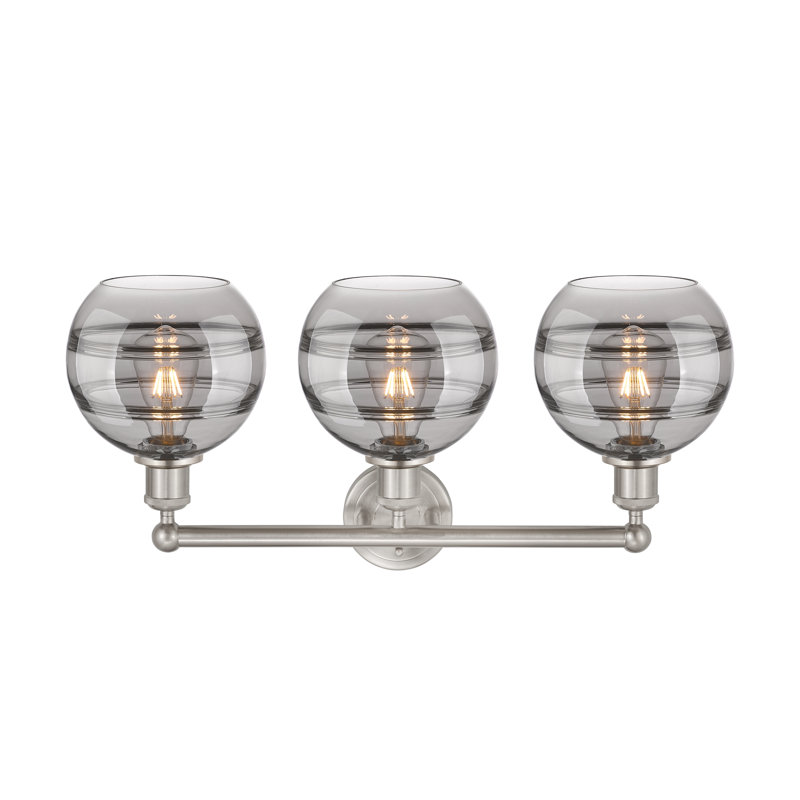 Bienes 3 - Light Dimmable Vanity Light, Light Smoke, Satin Nickel