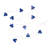 Menorah Hanukkah Light Set - White LED - 5' Clear Wire - 10Ct