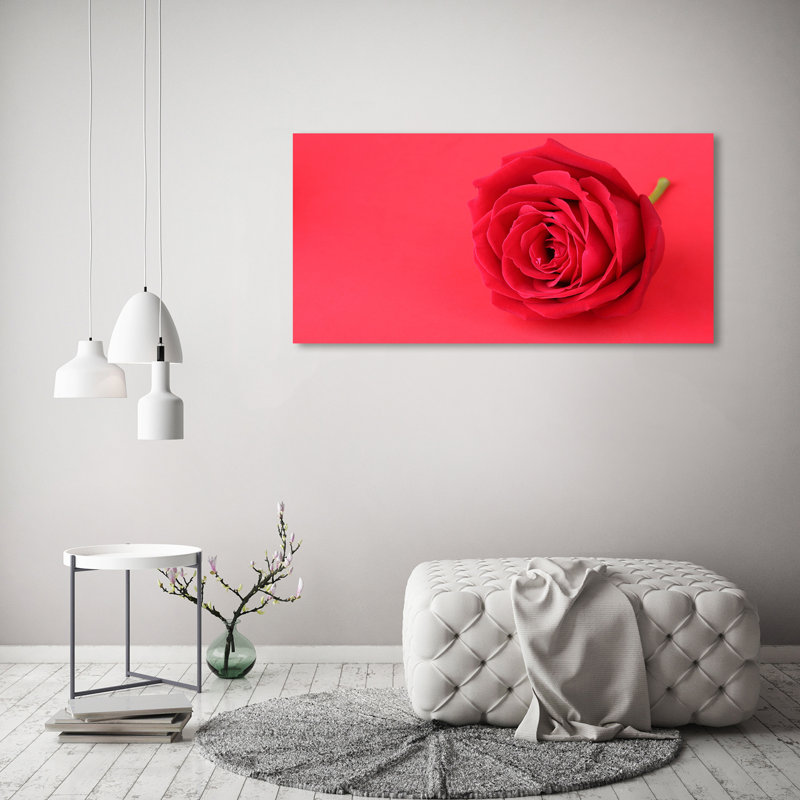 Red Rose - Wrapped Canvas Print