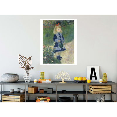 «A Girl with a Watering Can» par Pierre-Auguste Renoir - Impression giclée