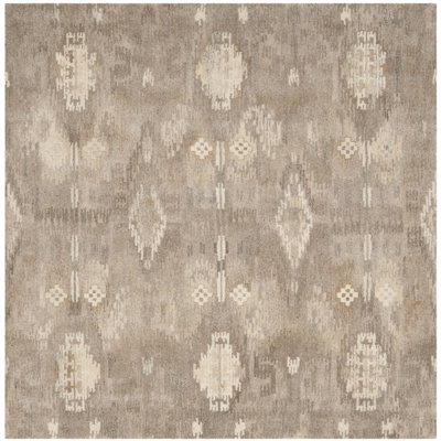 Kouerga bHand Tufted Wool Ikat Rug