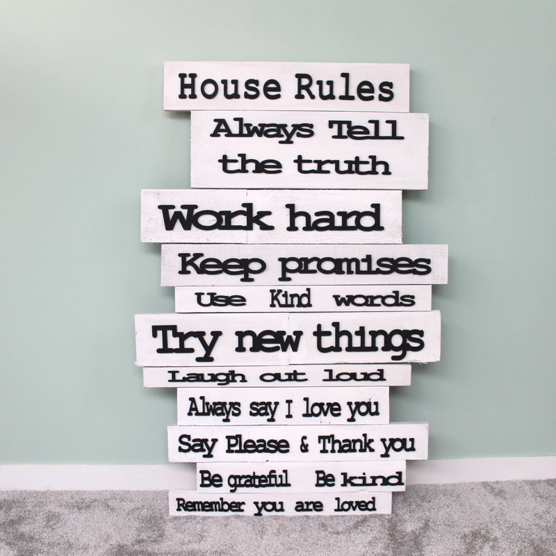 House Rules Wall Décor