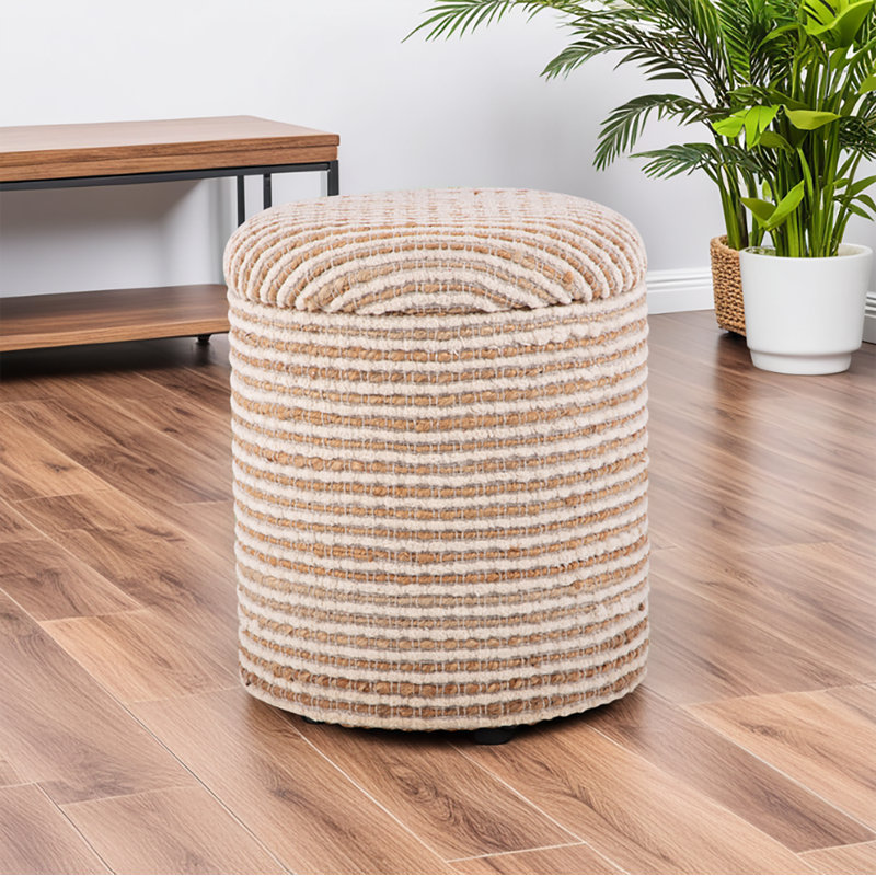 Claunch 40cm Wide No Pattern Footstool Ottoman