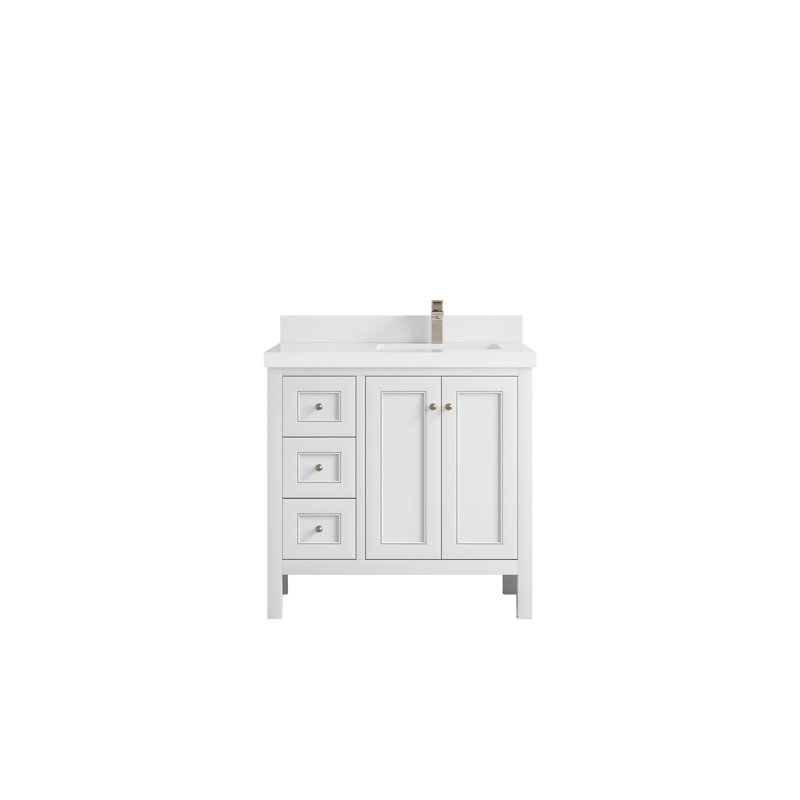 Nashville X P 22 po P 2 po. Quartz, Blanc