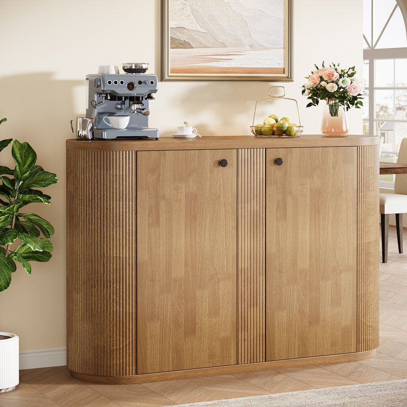 47.24” Sideboard Cabinet Buffet Storage Cabinet With 2 Doors