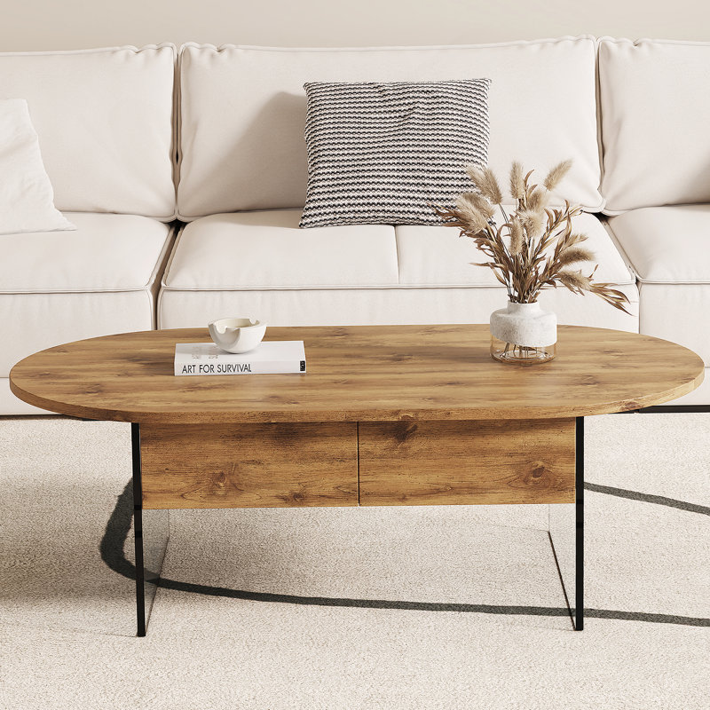 Table basse à deux tiroirs Cozy Natural