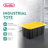 Sterilite 17 Gallon Industrial Stackable Storage Tote Lidded Containers, 6 Pack-131237652-131237658-131237659