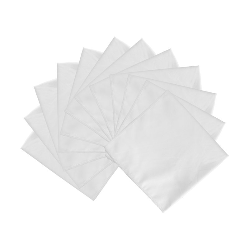 Lingettes nettoyantes pour fenêtre en microfibre Smart Choice (paquet de 12), Blanc