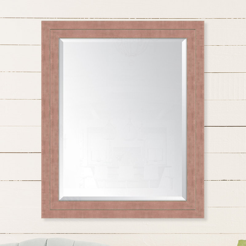 Chilhowie Wood Flat Wall Mirror, 44" H x 32" W, Autumn Spice