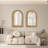 Brooklen Rattan Frame Arch Wall Mirror
