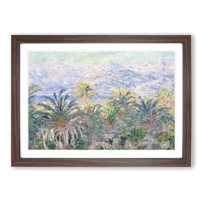 Palm Trees at Bordighera by Claude Monet - Picture Frame Painting on MDF
