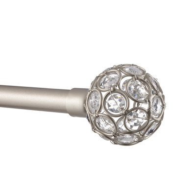 Breene Adjustable Single Curtain Rod