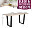 Antigua Metal Base Dining Table