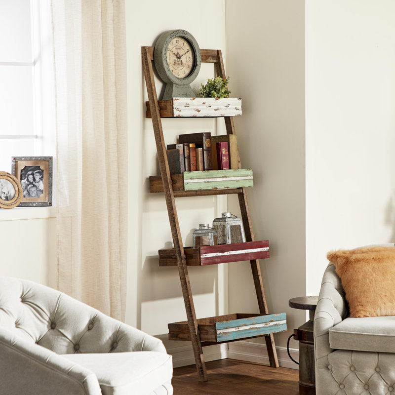 Étagère en bois à 4 tablettes