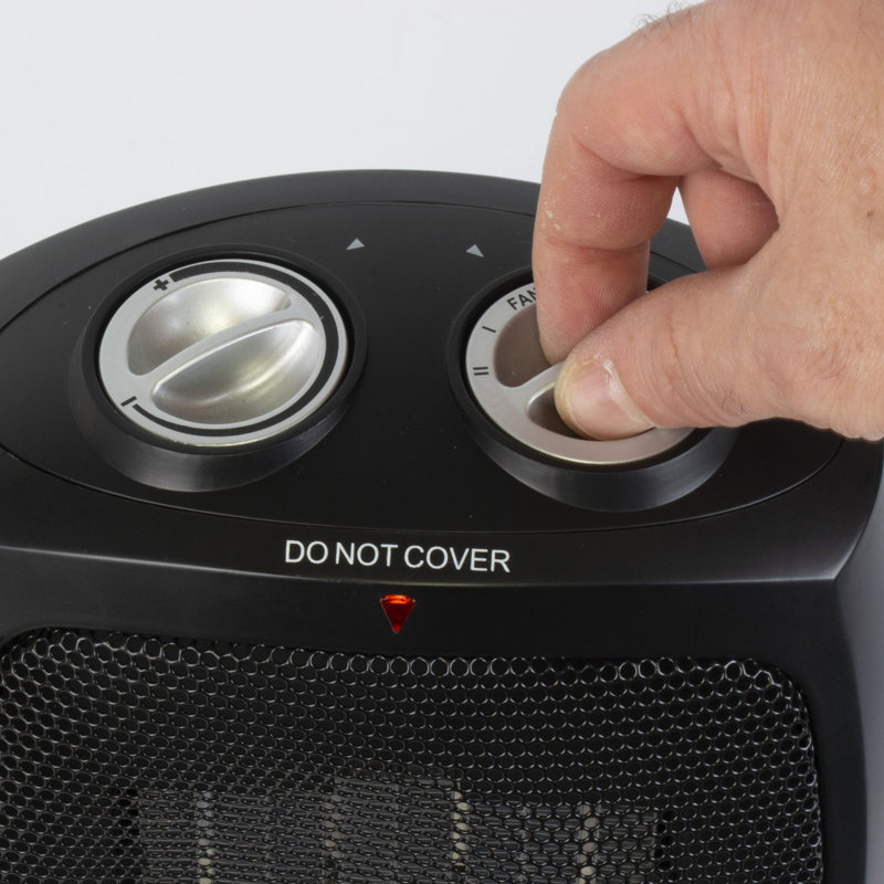 Winter Ready Series Personal 1500 Watt Electric Fan Compact Heater with Manual Control