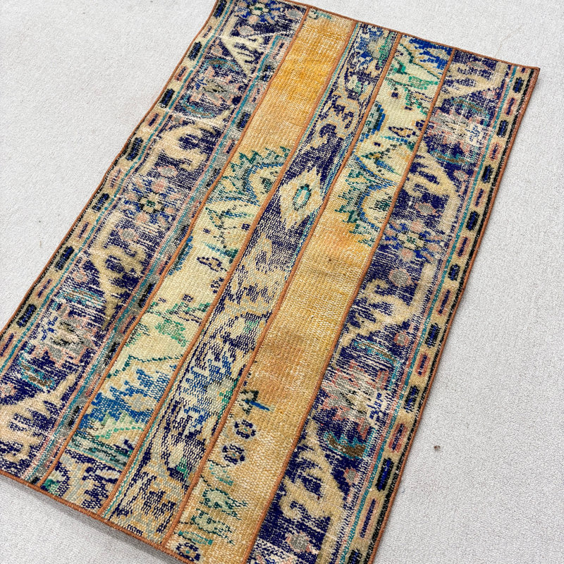 Tapis vintage en laine Vintage, 30,7 x 48,8 po