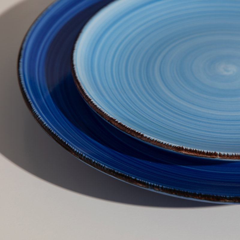 Bonita Dinnerware Set 36 Piece - Service for 12, Blue Assorted