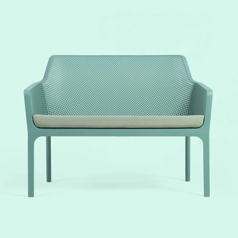 Net Outdoor Bench, Willow