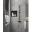 Niche de douche encastrée en acier inoxydable noir mat-1840968233
