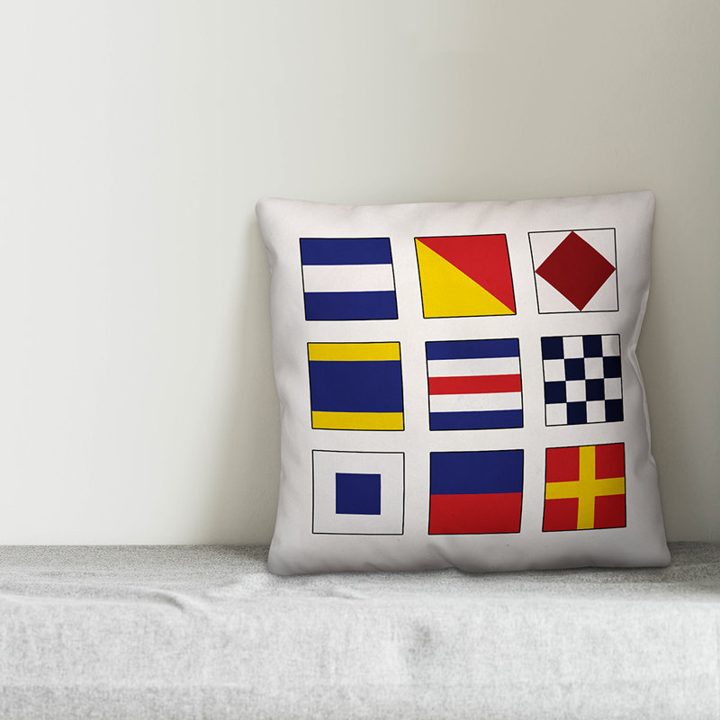  Nautical Flag Outdoor Throw Pillow