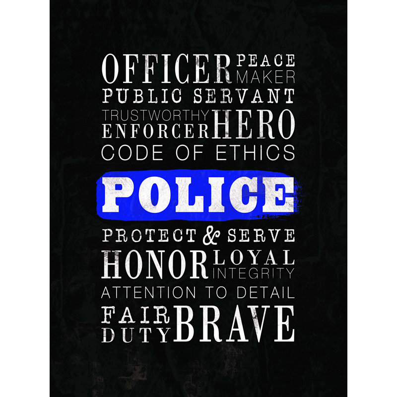 " Officer ", 16" H x 12" W