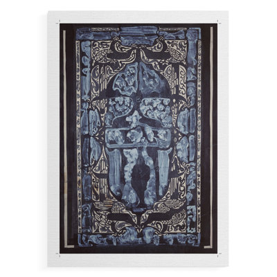 Reproduction abstraite rétro CLX III - impression sur toile seulement - NON encadrée