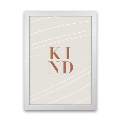 Kind 1 Piece Wall Art on Canvas