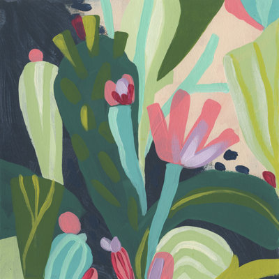 " Tropical Celebration II " by June Erica Vess Painting Print