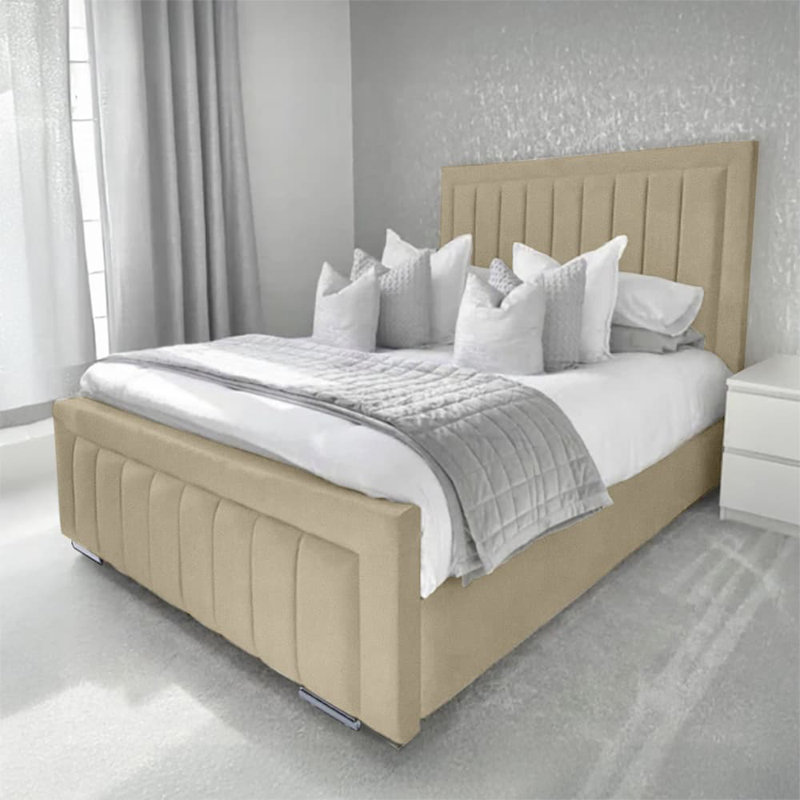Abianna Upholstered Bed, Coffee, Small Double (4')
