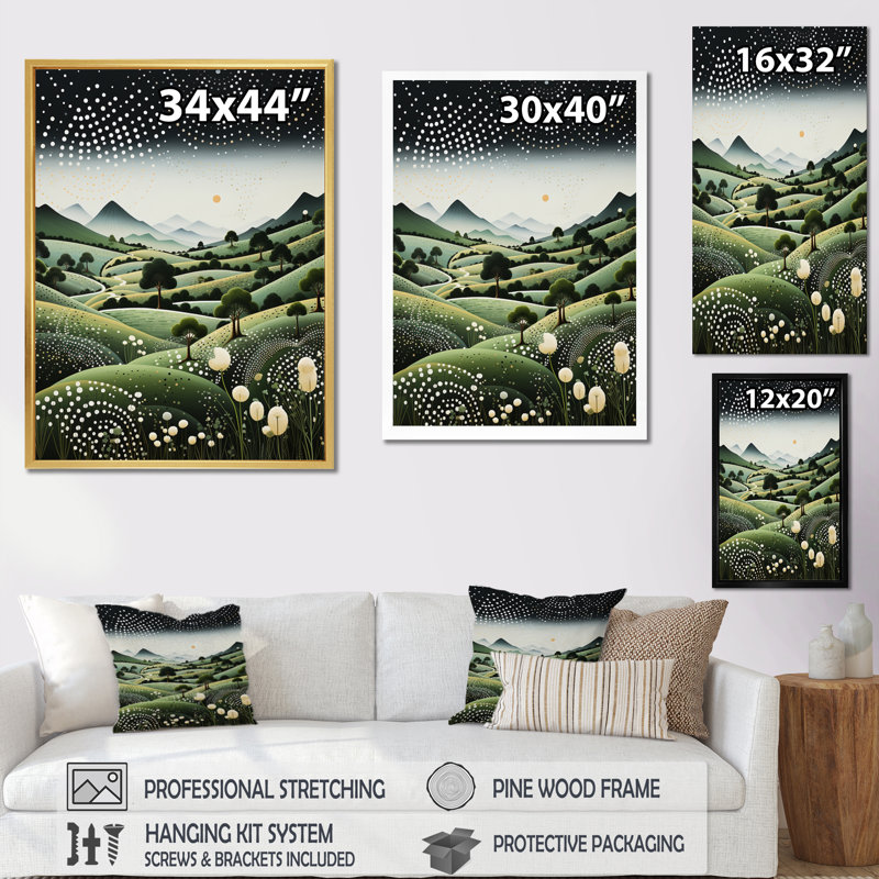 Art sacré Kiyrah, paysages sacrés II, Cadre photo blanc, H 32 po x l 24 po x P 1 po