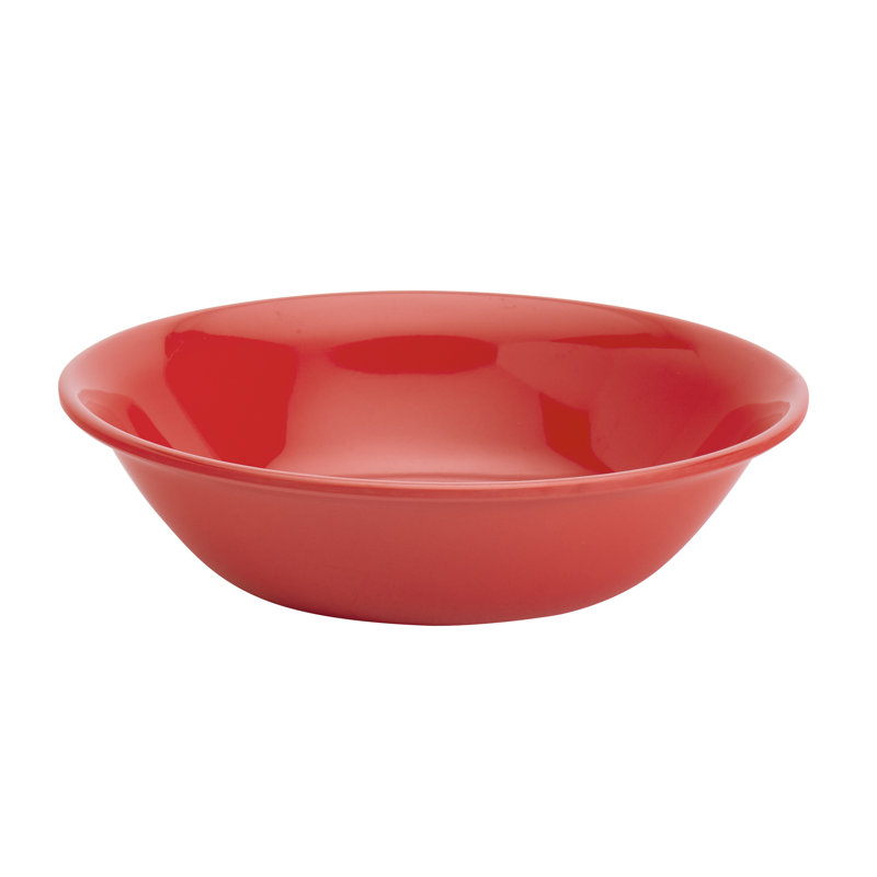 Scarlet Red Melamine 12-Piece Dinnerware Set, Service for 4