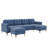 110" L-Shape Convertible Sectional Sofa Couch With Movable Ottoman, Convenient Storage Pockets, Velvet Upholstery Sofa-1248554591