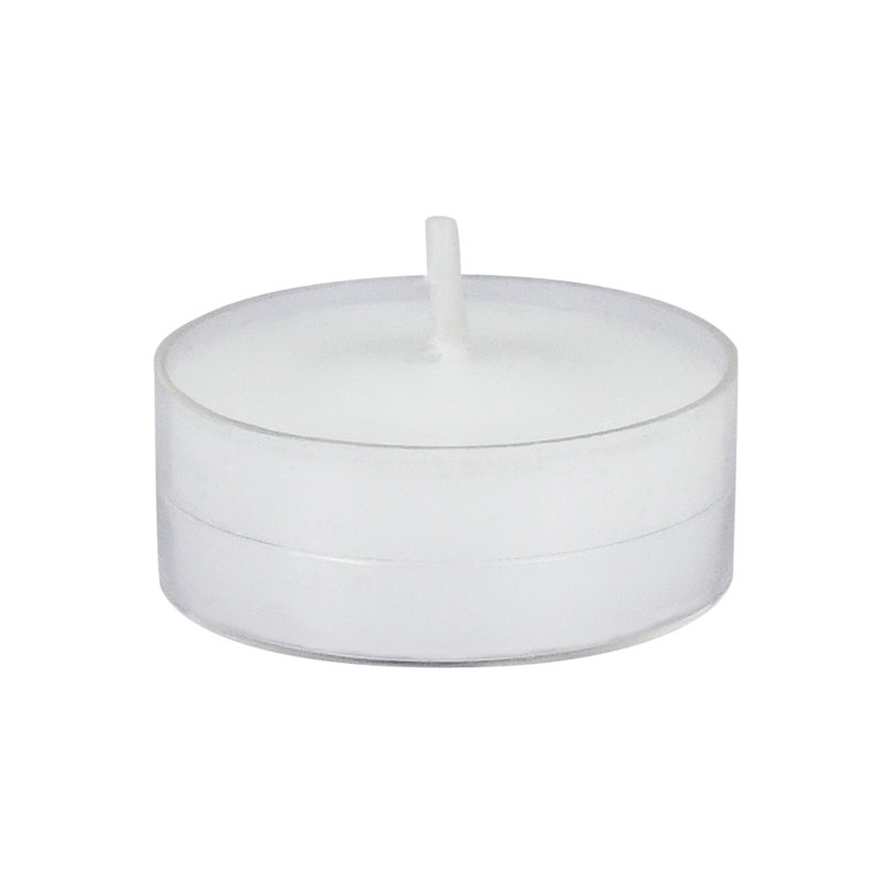 Bougie photophore sans parfum, Blanc, Ensemble de 50