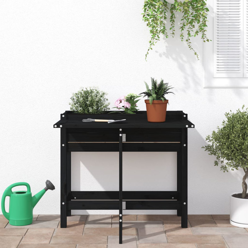 Brenika Elevated Planter, Black