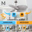 Alessandra Tropical - Five Blade Ceiling Fan - Integrated LED -Matte Black Finish -Light Blue Blades-968185004-968185006
