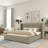 Vegan Leather Wingback Bed-1020740164-1020740187