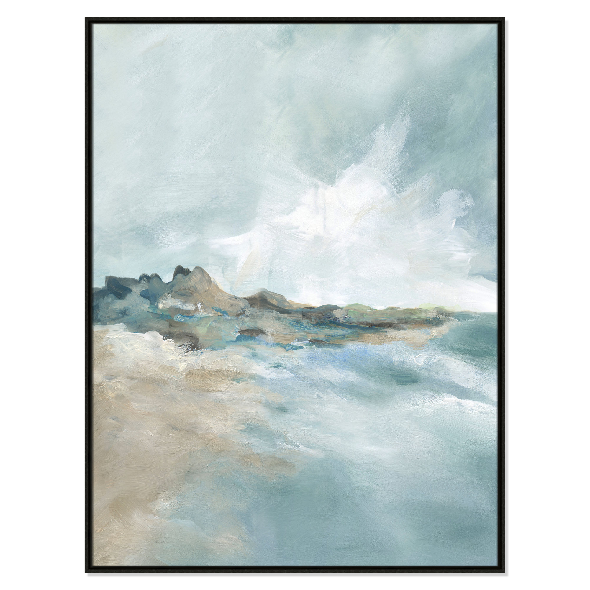 Sandpoint Print by Carol Robinson, 49.5" H x 37.5" W, Espresso