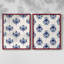Motif de fleurs indigo I - impression encadrée de qualité supérieure - prêt à être accroché - aucun clou requis - aucun clou requis-1775797270-1775797268