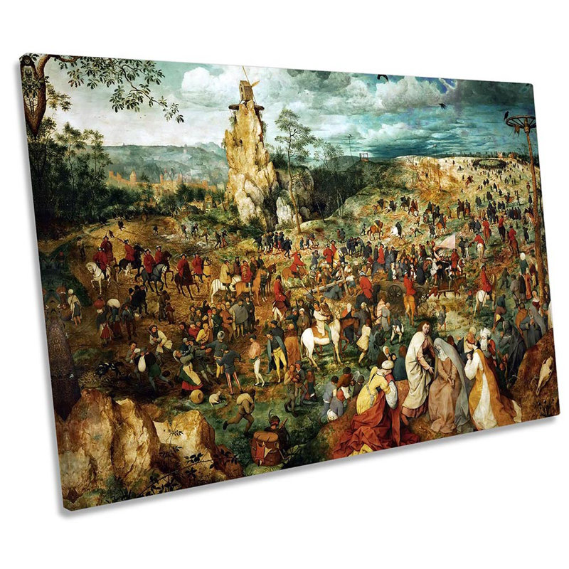 Pieter Bruegel Procession To Calvary - Wrapped Canvas Print, 30.5cm H x 45.7cm W x 2cm D