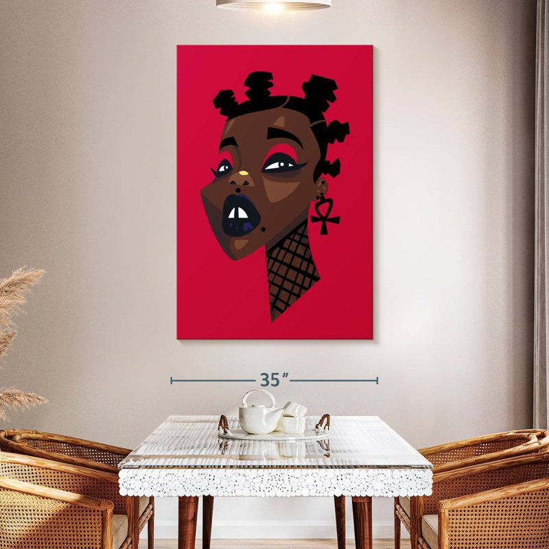 Femme Leisha Afro Punk, H 51 po x l 34 po