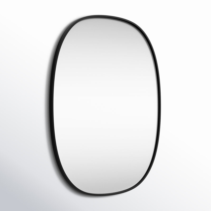 Miroir mural Sabine, Noir, 36 po x 27 po