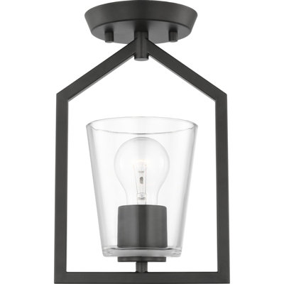 Glass Semi Flush Mount