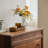 Black Walnut Color Solid Wood Accent Cabinet