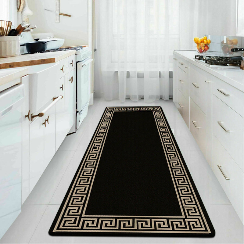 Raytown Non-Slip Geometric Indoor Doormat, 80cm W x 150cm L