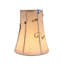Abat-jour cloche en soie/chantoung de H 5 po en or