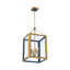 Libby Langdon Herrick 15" Luxe Gold + Navy Chandelier