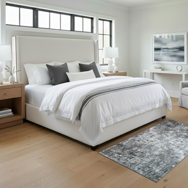 Wyatt & Ash Jayden Dream Mink Printed Chenille Rugs, Grey, 3' x 5'